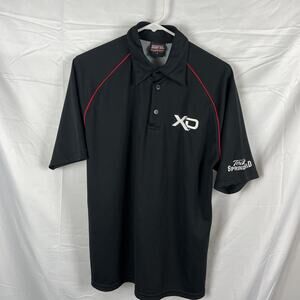 Springfield Armory USA Polo Small Black/Red Stripe